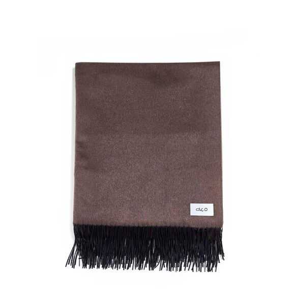 D 4.0 Men Brown And Sage Green Plaid With Fringes